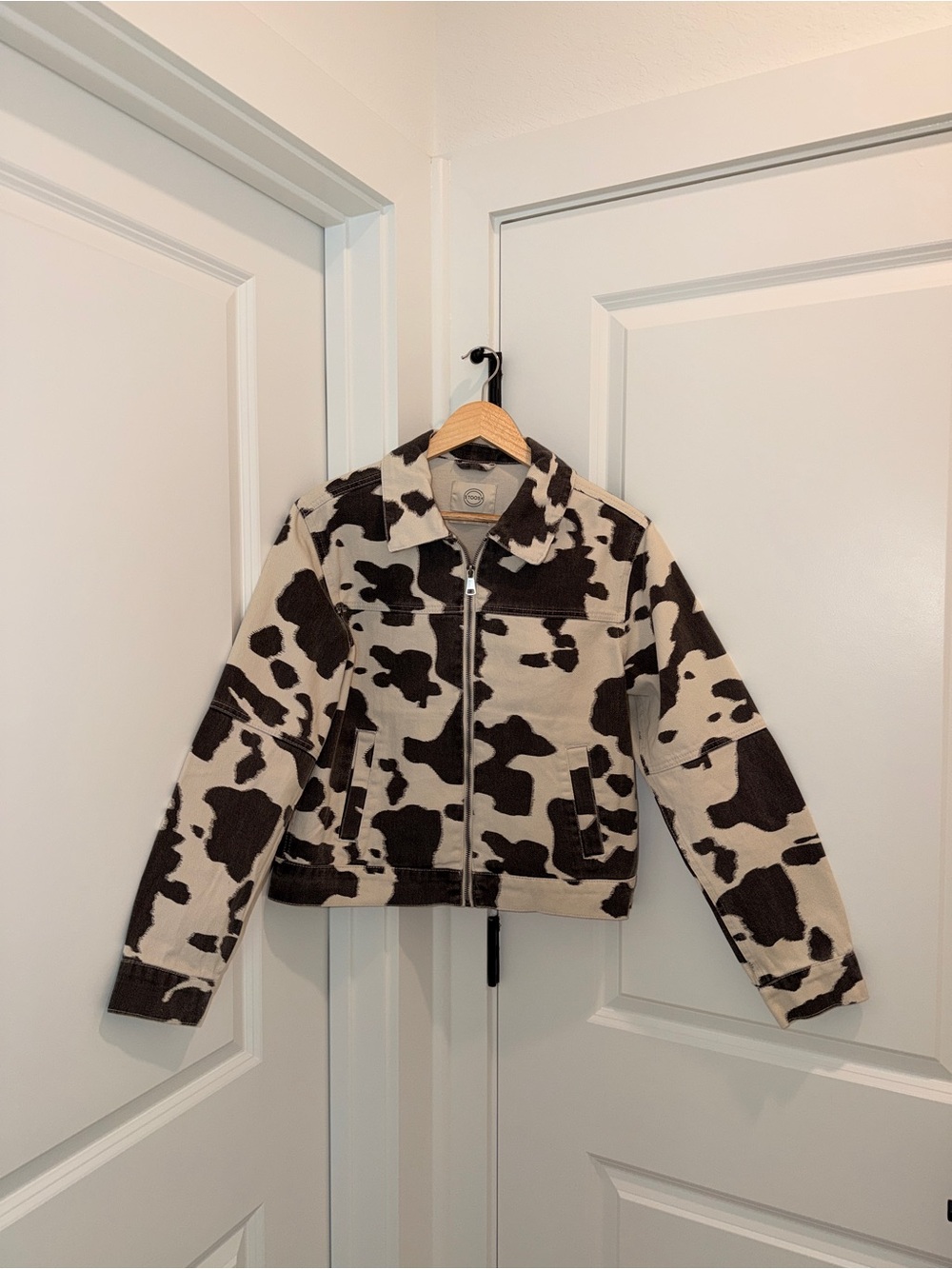 Cow print jacket